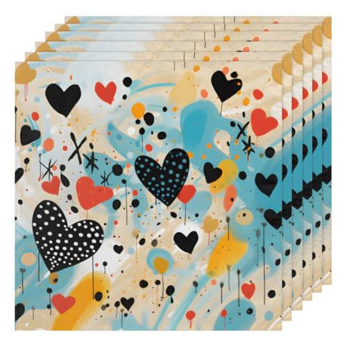 Set de 6 Servilletas de Tela Multicolor 50.5x50.5 cm miniatura 1