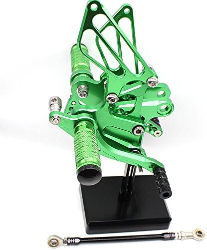 Krace Motorcycle Rearsets Foot Pegs Rear Set Footrests Brake Shift Pedals Fully Adjustable Foot Boards Fit For Kawasaki Ninja ZX6R ZX636 2009 2010 2011 2012 2013 2014 2015 2016 2017 2018 2019