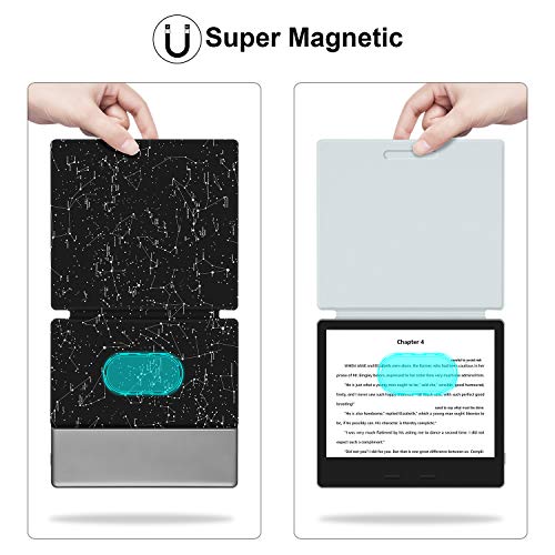 Capa para Kindle Oasis 9a geração (2017-2018) - Fecho magnético - Liga Desliga - Constelações