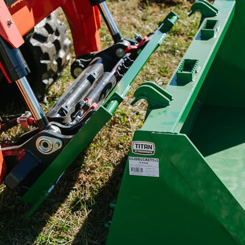 image for Titan Attachments Skid Steer Quick Tach Adapter Converts to John Deere