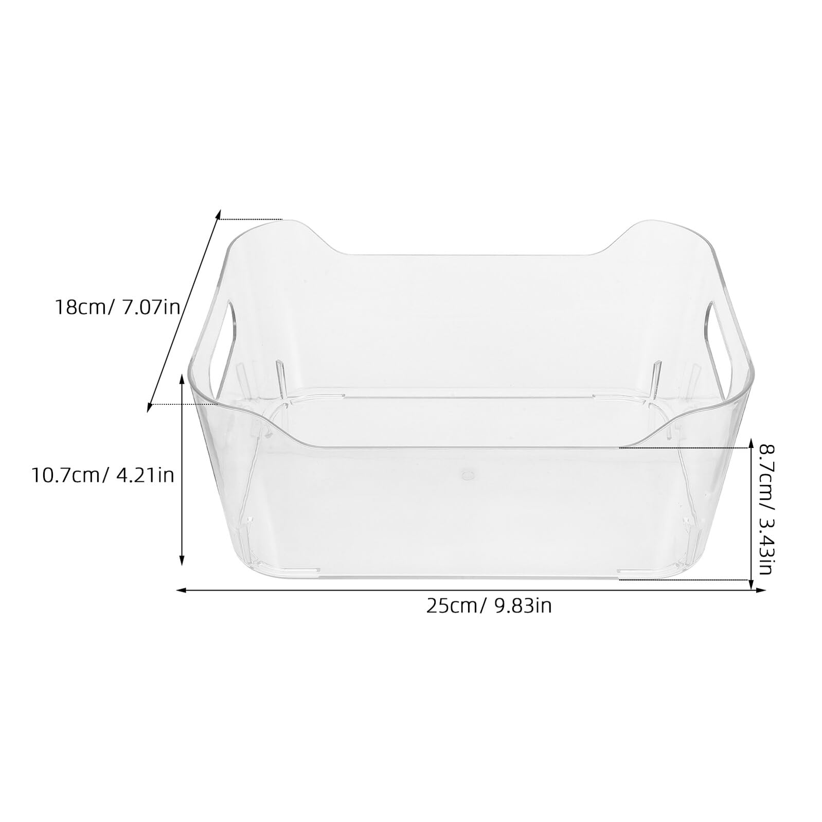 Toyvian Contenitori Plastica Trasparente 6 Pezzi Pet per Dispensa | Visibilità Chiara, Superfici Facili da Pulire, per Condimenti e Scorte Alimentari, Uso in Armadio e Lavanderia