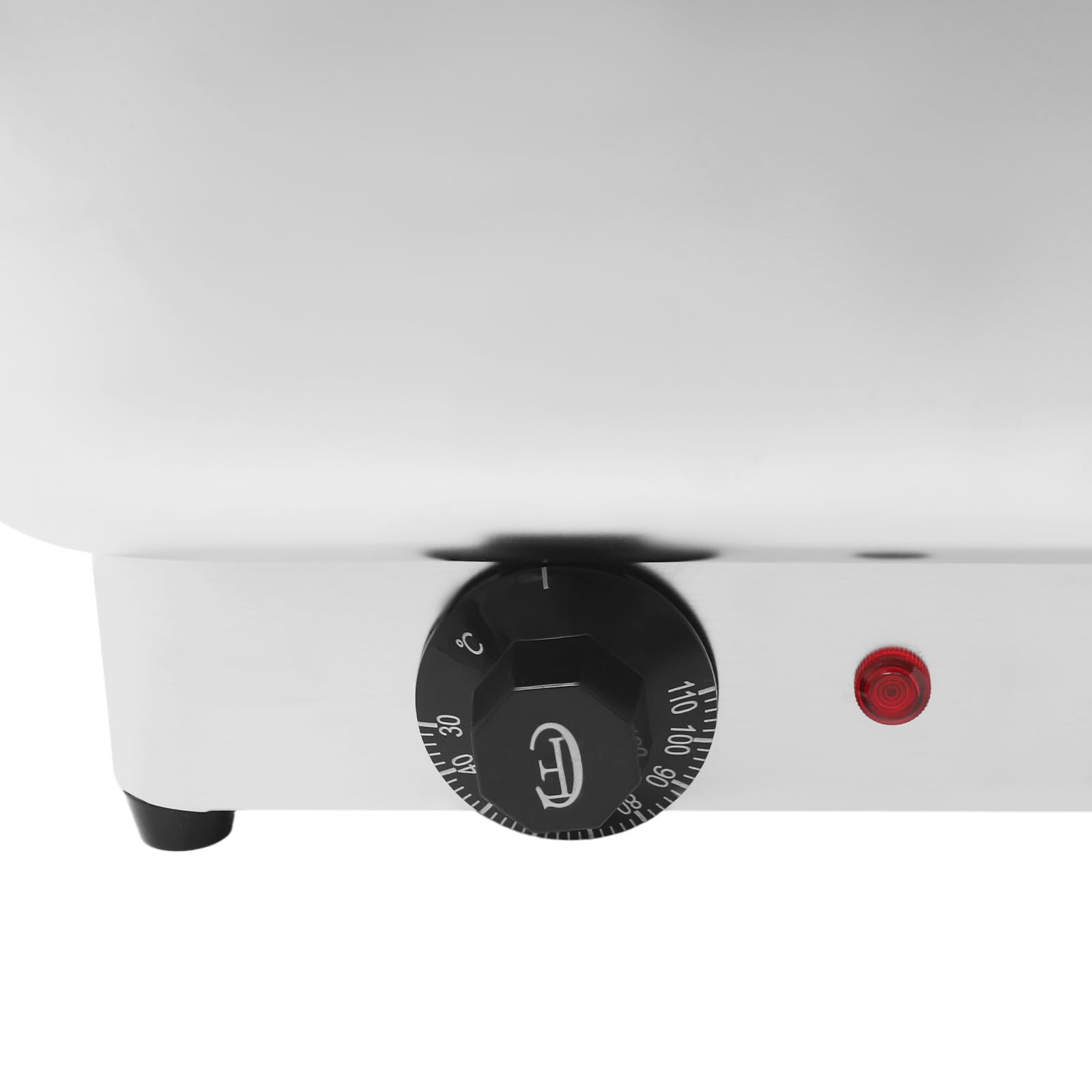 Chafing Dish elettrico in acciaio inox, 13,5 l, con regolatore di temperatura, 600 W, scaldavivande fino a 85 °C, serbatoio elettrico per buffet catering party (1 vano, 13,5 L)