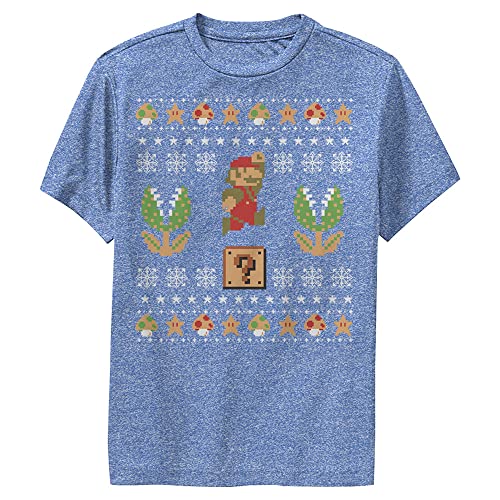 Nintendo Mario Christmas Boys Short Sleeve Tee Shirt
