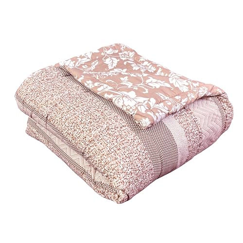 Image of Signature Reversible Super Soft Double Bed Comforter /Quilt Set 350GSM 88x90 inches, and Fitted Elastic Bed Sheet with Pillow Covers (Sunny Day, Comforter Only)