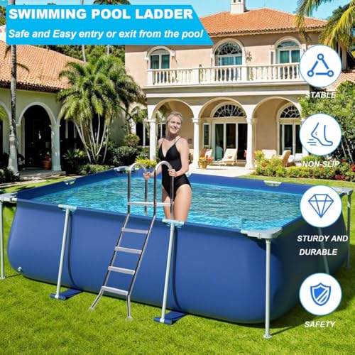Escalera para piscina de 4 escalones en acero inoxidable miniatura 4