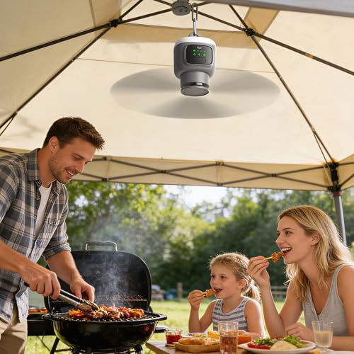 VVU&CCO 18' Portable Ceiling Fan with Light,12000mAh Battery Operated - image 7