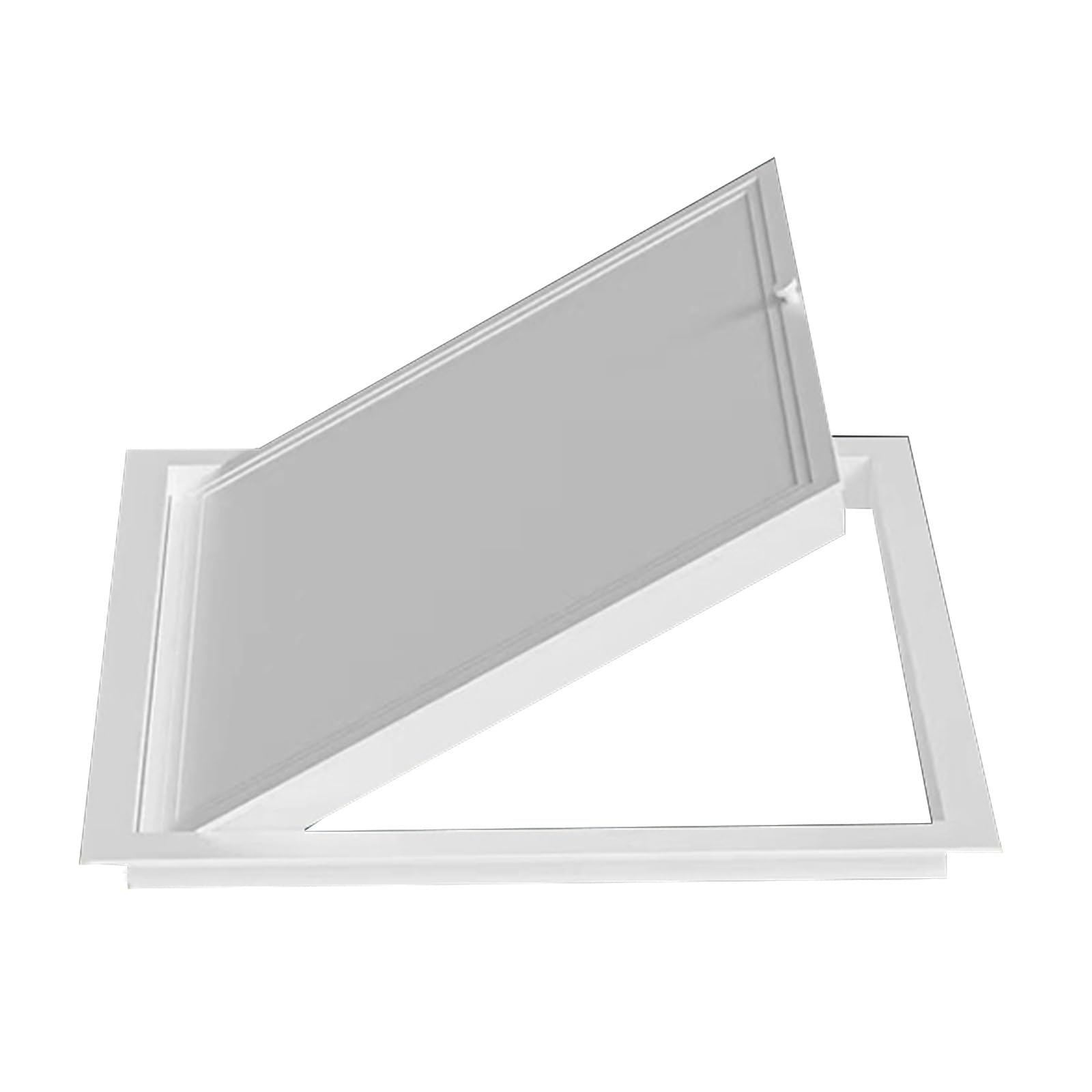 Access Panel Inspection Hatch， Aluminum Alloy Access Panel for Drywall Ceiling and Pipelines White Multiple Sizes(60 * 60cm/23.6 * 23.6in)