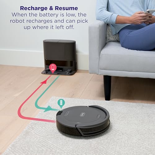 Shark Navigator Robot Vacuum + Self-Empty Base, Grey, RV2120AE - image 8