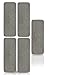 Ottomanson Comfort Collection Carpet, Stair Treads - 5 Pack, Solid Grey, 5 Count