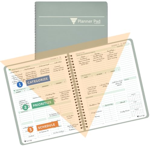 Planner Pad organizador de embudo de 3 niveles para acabar con el caos y planificar el año