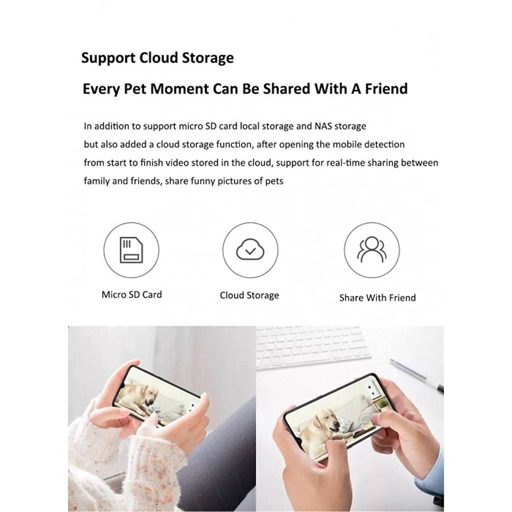 PAWBBY CARE - Videocamera per Cani, Lancio Croccantini, Telecamera Ultragradangolare Full HD, 1080P, Controllo Remoto con App, Ideale per Qualsiasi Stanza
