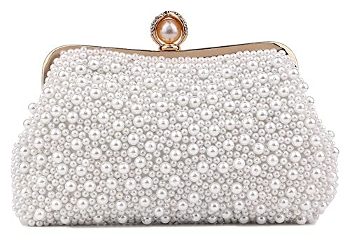 Sac de soirée brodé main en perles de mariage chic