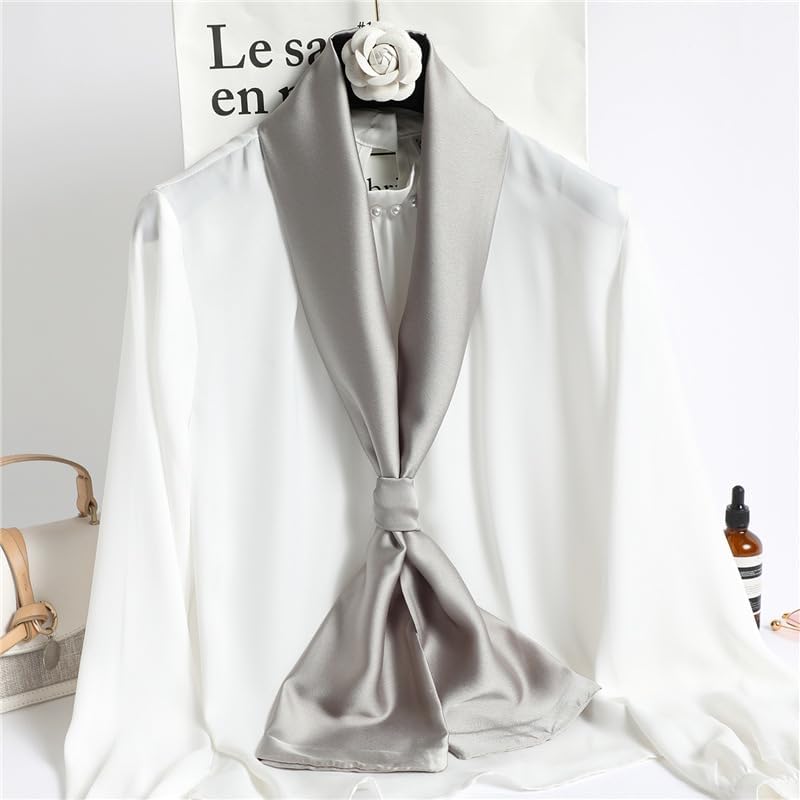 Purse Scarf For Handbags Satin Head Scarves For Women's Hair Long Skinny Scarves Fashion Silky Headbands - Image 2