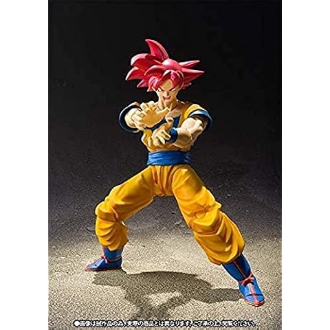 HQYCJYOE Anime characters Model Action Figure Dragon Ball Goku Super Saiyan God Movable Joint PVC Toy Statuette Collection Doll 16cm Cover