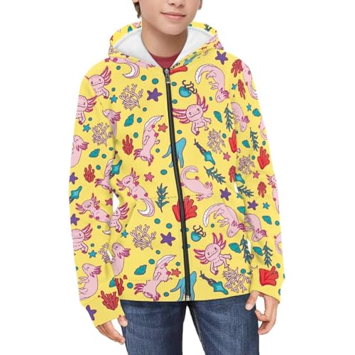 Boys Girls Full Zip Up Hoodie Sweatshirt Lightweight Long Sleeve Pullover Travel Sport Hoodies for Kids Teens3