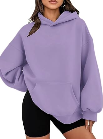 Hoodies for Women Oversized Trendy Sweatshirts Pullover Fleece Long Sleeve Sweaters Winter Outfits Y2k Clothes