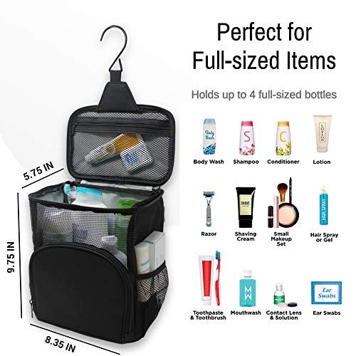 TERRA HOME Portable Shower Caddy For College Dorms Foldable Mesh Tote