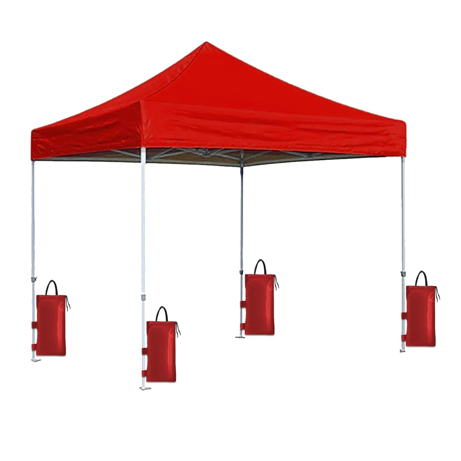 Ab Sab Portable Foldable Pop-up Gazebo Tent Canopy Display-6.5 x 6.5 ft Red
