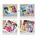 DIY Separadores de Cajones 32.4x7 cm, JSF Set de 12 Ajustable Organizador...