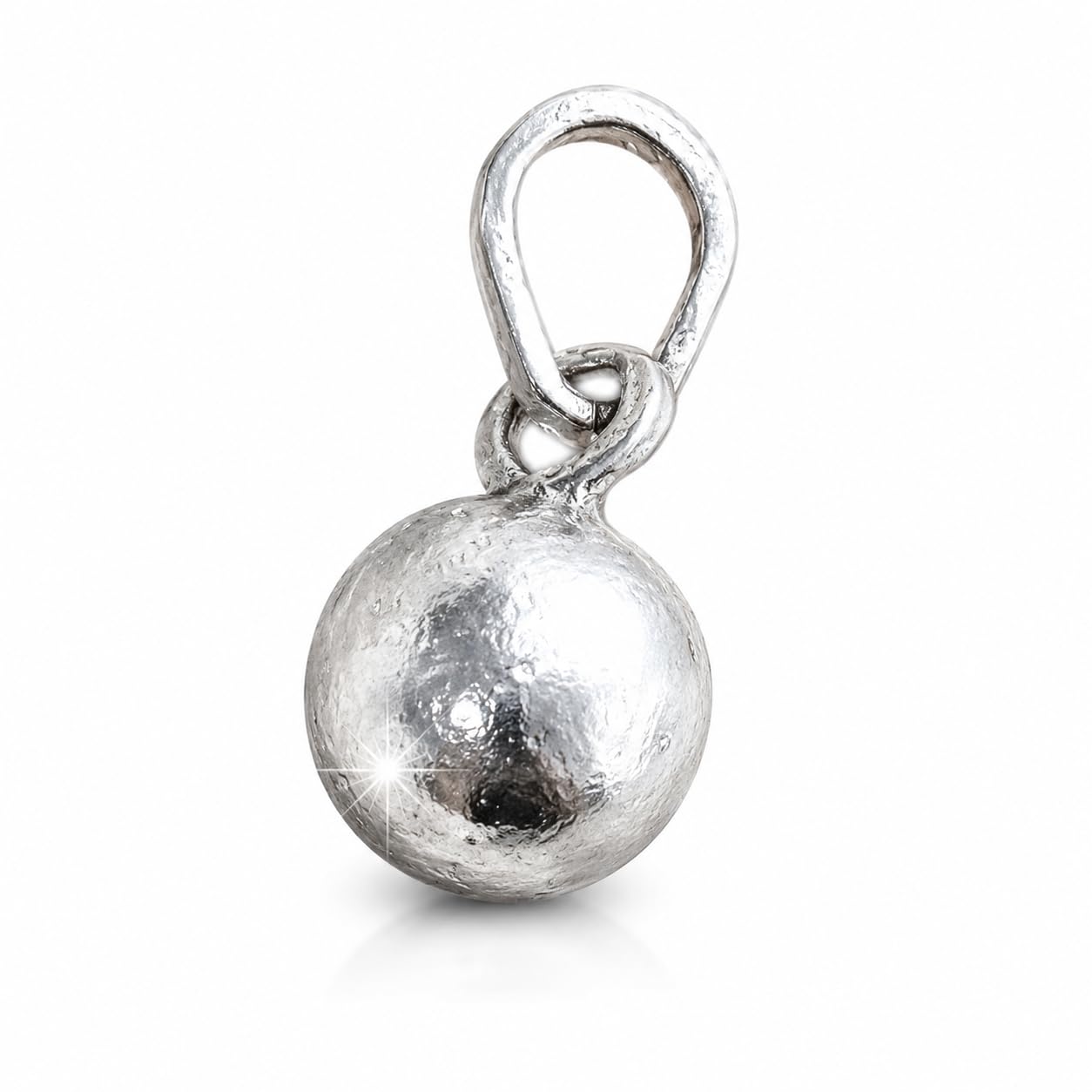 sahiba gems 7.25 mm Sterling Silver Full Round Solid Goli Pendant for Men and Women ~ Use in Bracelet ya Locket ~ for Astrological and Lal Kitab Remedy-picture-30