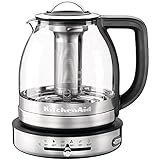 KitchenAid 5KEK1322SS, Bouilloire à thé ARTISAN avec théière 1,5 L