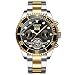 Automatic Men's Mechanical Watches Tourbillon Stainless Steel Analog Waterproof Wrist Watch for Men, Self Wind, Luminous Dial, Business Style