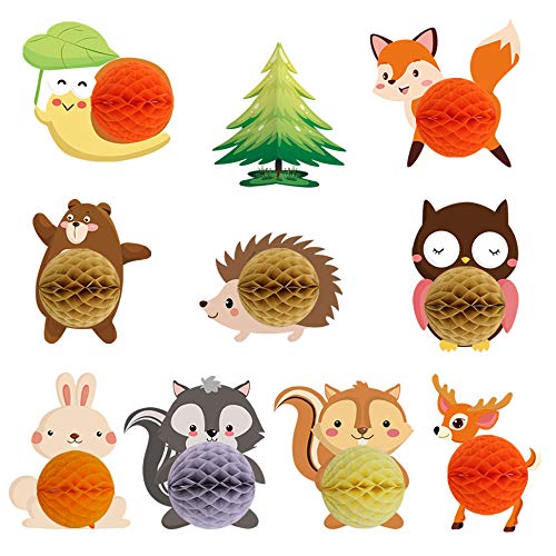 Wild One Waldtiere, Wabenball, Party-Tischdekoration, Dekoration für Babyparty, Kindergeburtstag, Tierthemenparty, Heimdekoration Cover