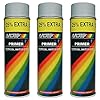 3 x 500 ml motief primer grijs spuitbus auto lak