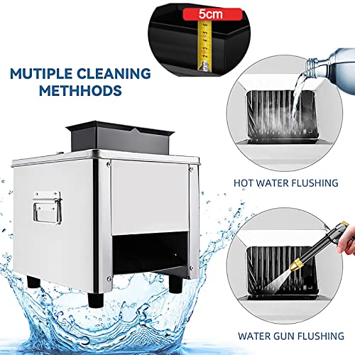 Máquina automática cortadora de carne doble boca miniatura 3