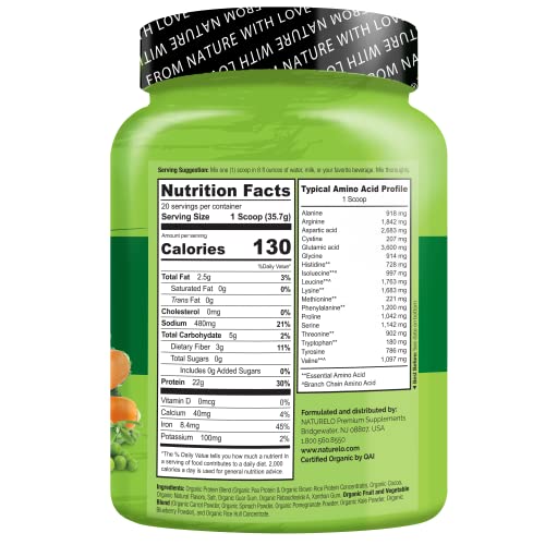 NATURELO Vegan Plant Protein Powder - Vanilla and Chocolate Bundle - 40 Servings - Image 6