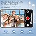 OmniMaster 4K30FPS Rear Camera Selfie Monitor for iPhone & Android, Magnetic Screen with 33ft Bluetooth Remote, USB-C/Lightning — Perfect for Travel Vlogs, TikTok & Live Streaming