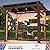 Modern Shade Grill Gazebo 6' X 8', Cedar Wood Gazebo with Shelves and Paper Towel Holder, Patio Gazebo with Galvanized Steel Roof, USB and USB-C Charging Ports, BBQ Gazebo for Patio Backyard