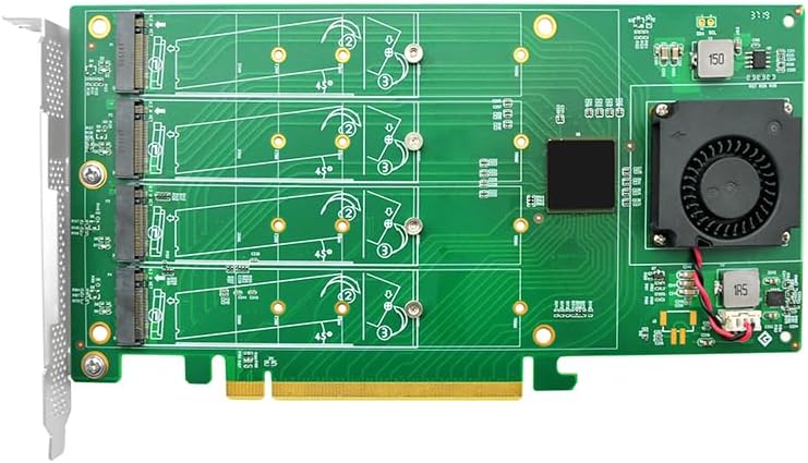 Generic Quad PCIe 3.0 x16 M.2 NVMe Switch Controller, NV9547-4I