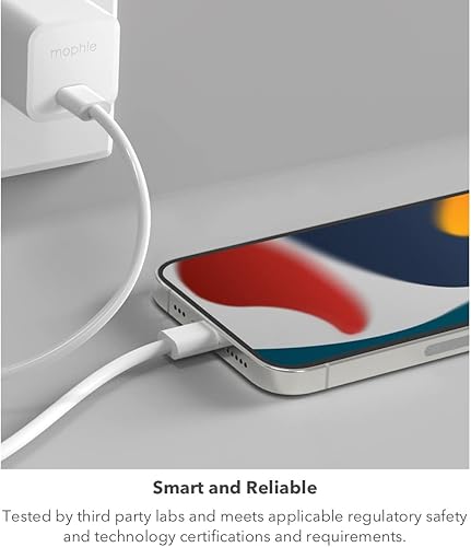 Miniatura 6 de Mophie speedport 30 USB-C cargador GaN 30W rápido compacto cargador plegable para MacBook Pro 13, Samsung Galaxy S25S24, iPhone 17161414 Pro, Google