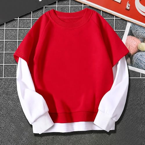 Youth Pullover Sweatshirts Loose Crew Neck Oversized Long Sleeve Cute Hoodie Sweatshirts Kids Boys Girls Tops Clothes4