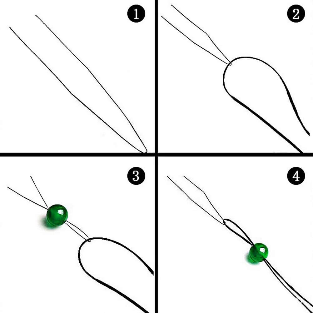 qiyana 10 pcs Beading Needle Set, 8 pcs 4 Sizes Seed Beads Needles Beading Embroidery Needles Big Eye Collapsible Beading Needles with Needle Bottle, Threader and Thimble for Jewelry Making