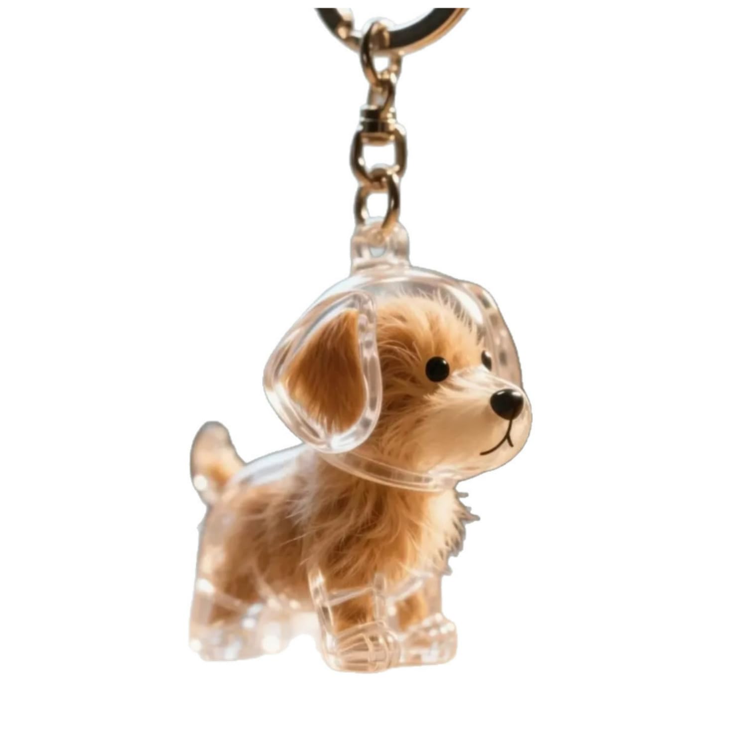 SKEIDO Pet Hair Memorial Bottle Keychain for Dogs and Cats Pet Hair Keepsake Collecting Bottle Pendant with Storage Box for Preserving Fur as a Memorial Keychain (A)