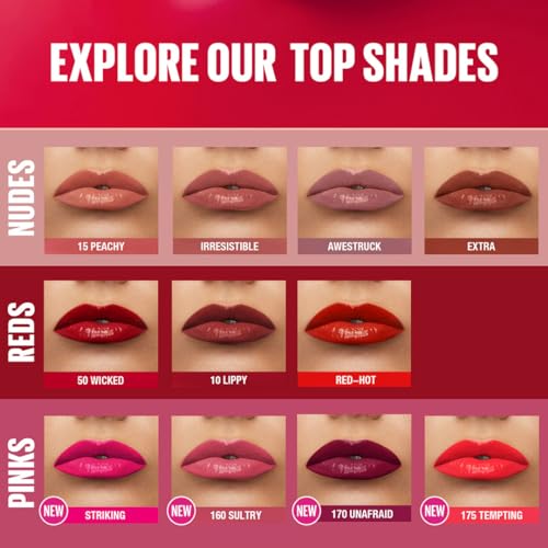 Maybelline Super Stay Vinyl Ink Liquid Lip Color - Highly Pigmented Color and Instant Shine, Sultry, 4.2ml - Image 6