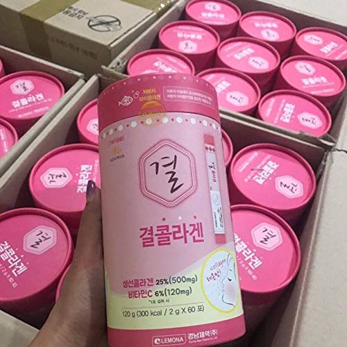 Lemona Collagen 2 Nano Collagen From Korea (1 Bottle Contains 60 Sachets / 1 Sachet With 2 Grams) #TOP7