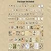 Esweny 200 Pieces Vintage Ephemera Scrapbooking Supplies Pack for Journaling, Decoupage Paper Scrapbook Stickers Kit for Junk Journal Planners Collage Craft Notebooks Album (Forests) #1