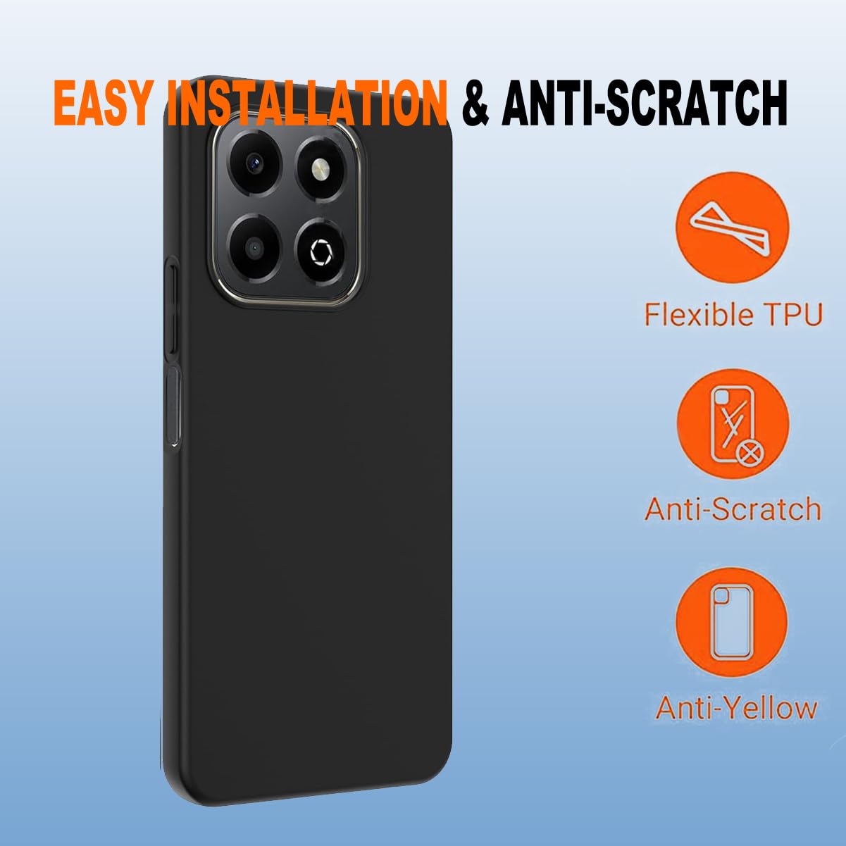 Coque Silicone Transparente Pour Honor X6B Avec 2 Verres Trempés - Protection Complète Anti-rayures - 6
