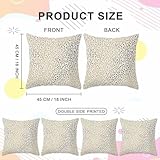 Betadistor Cushion Covers 45x45 cm Set of 4 Luxurious Gold Vintage Floral Double-Side Printed Cushion Cases Decorative Pillow Covers for Sofa Living Room, Gold, 512-0233 - Image 4