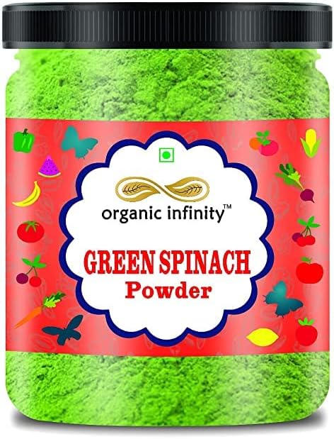 Organic Infinity Green Spinach Leaf Powder | Palak Leaf Powder - 500 X 2 = 1 KG by Organic Infinity