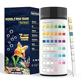 Yiffer Aquarium Test Kits(100 Strips)-7 in 1 Fish Tank Water Freshwater&Saltwater Quality Test with pH, Carbonate, Alkalinity, Hardness, Chlorine, Nitrite, Nitrate