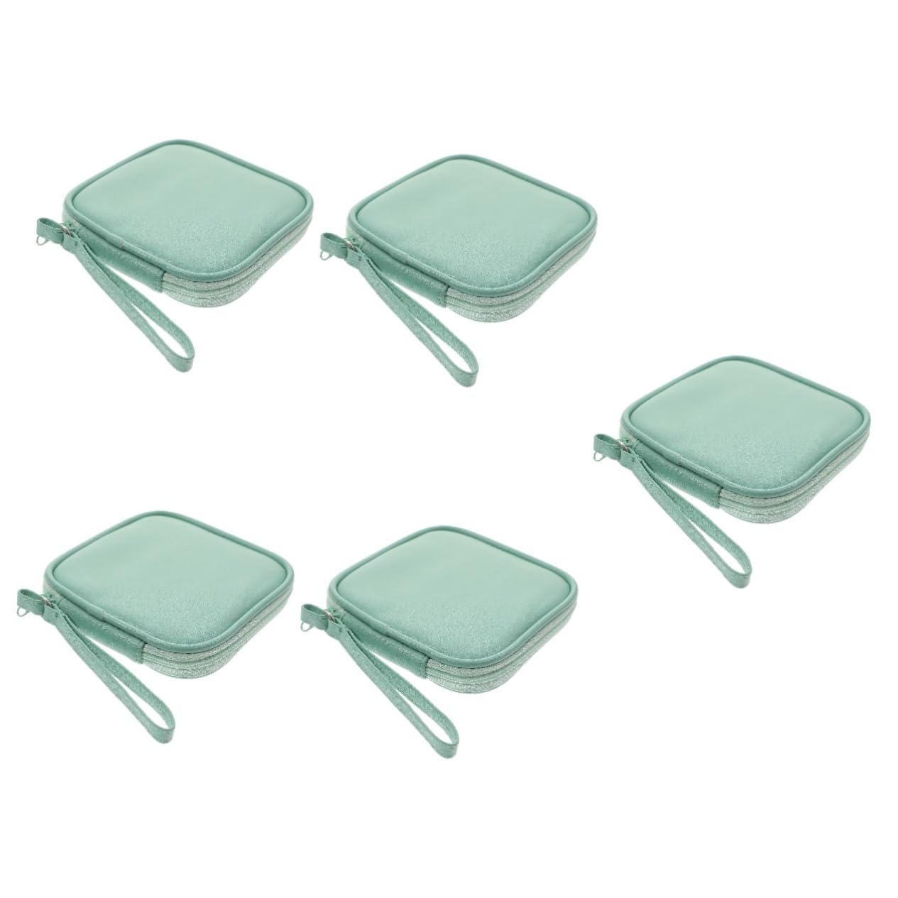 Gadpiparty 5piezas Bolsa Organizadora Portátil para Cables y Accesorios Electrónicos Estuche De Almacenamiento Capacidad Adecuada Fácil Cierre Cremallera para Auriculares y Cargadores