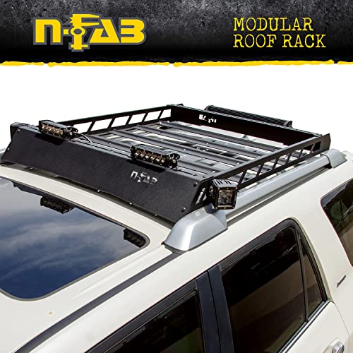 N-Fab Aluminum Modular Roof Rack | Textured Black | T102Mrf | Fits 2010-2023 Toyota 4Runner Suv #TOP4
