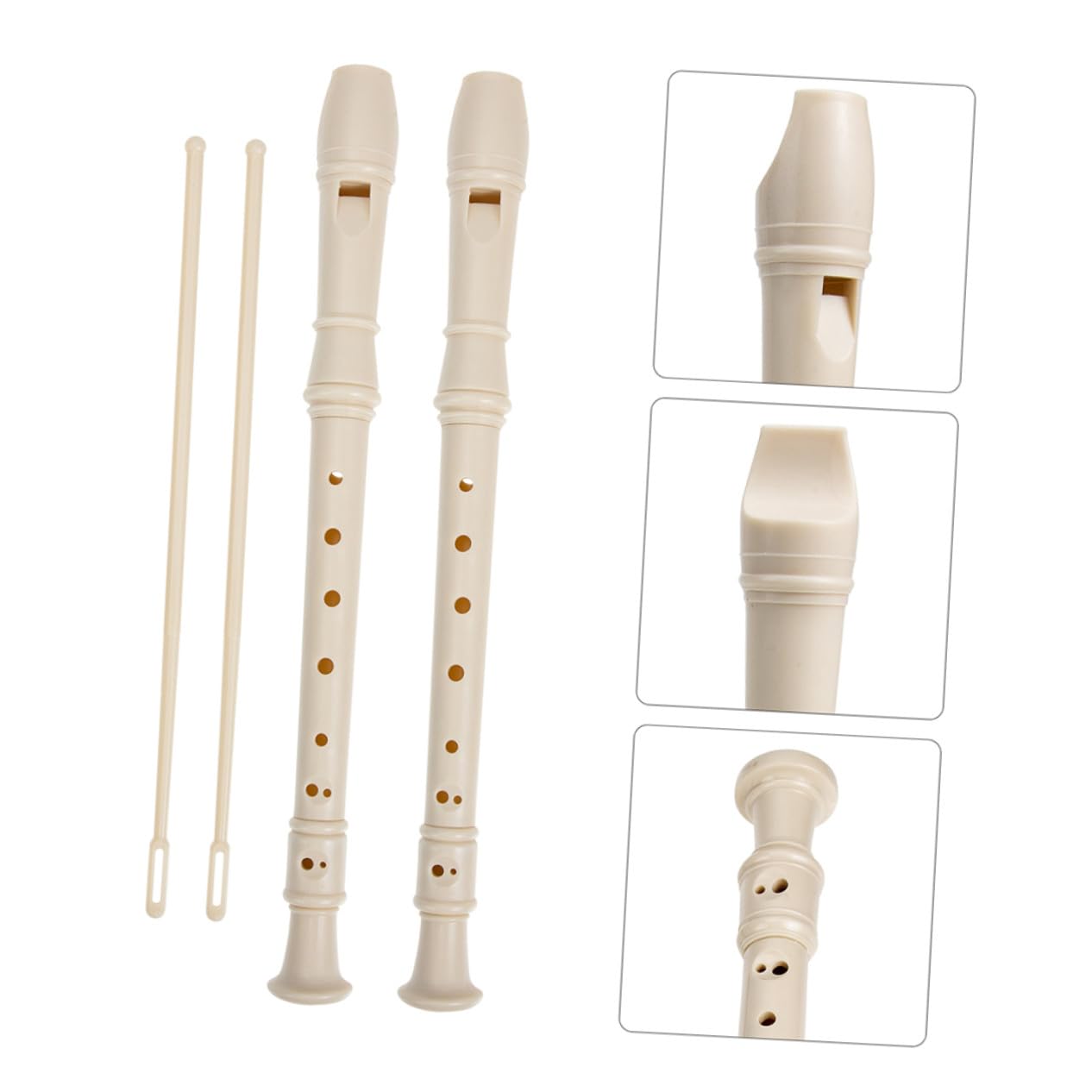 Clarinete de 8 Agujeros de Resina Beige, 1 Juego para Estudiantes | Decoracion Colegio, Ligero y Fácil de Llevar, Juguetes Baratos Niño Niña, Instrumentos Musicales Niño Niña