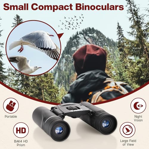 Binoculares compactos 200x25 alta potencia y visión nocturna miniatura 2