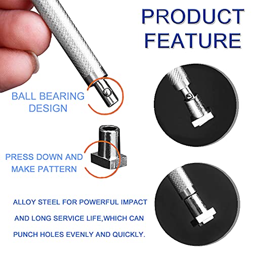 Leather Letter And Number Stamps Punch Set - 36Pcs 6Mm Leathercraft Metal Capital Alphabet Stamping Punching Tools With Handle For Diy Leather Craft Marking #TOP5