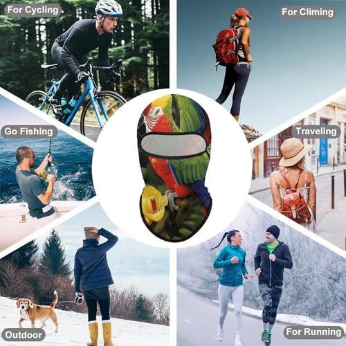 Balaclava Mask for Men Balaclava Ski Mask Tropical Parrot Winter Face Mask Face Cover for Cycling miniatura 6